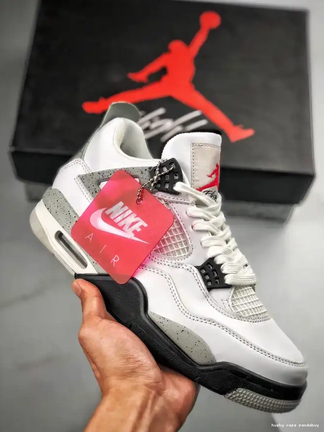 Rep Husky (nike) 840606-192 OG Air 4 Jordan Cement White 0518
